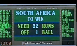 When greed reigned supreme / 1992 World Cup Semi-final / South Africa vs England – Cricket